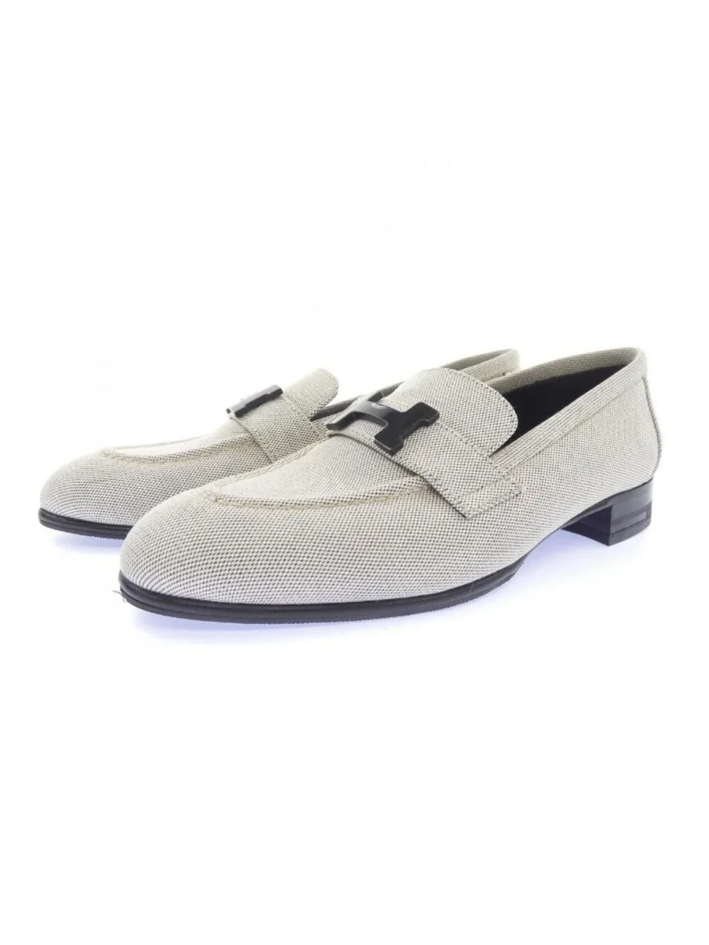 Hermes Paris Toile Shoes